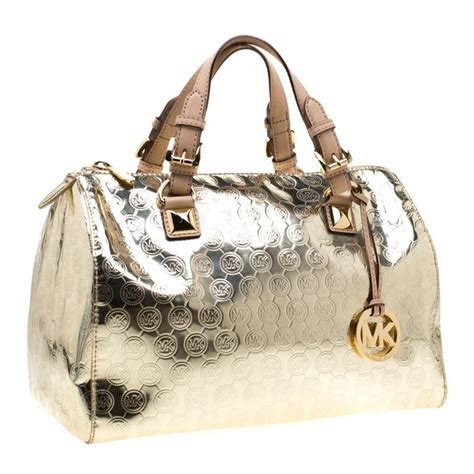 michael kors gold grayson bag|Michael Kors close out totes.